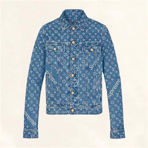 louis vuitton jeans supreme|supreme louis vuitton denim jacket.